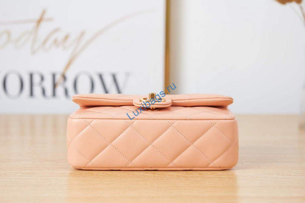 Chanel AS3114 Flap Bag Lambskin Ocher Yellow | chanel as3114 flap bag lambskin luxibags.ru 12