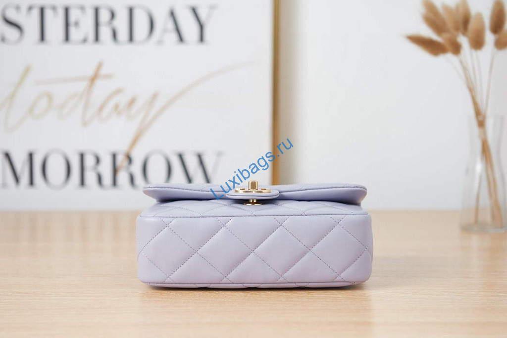Chanel AS3114 Flap Bag Lambskin Light Purple | chanel as3114 flap bag lambskin luxibags.ru 21