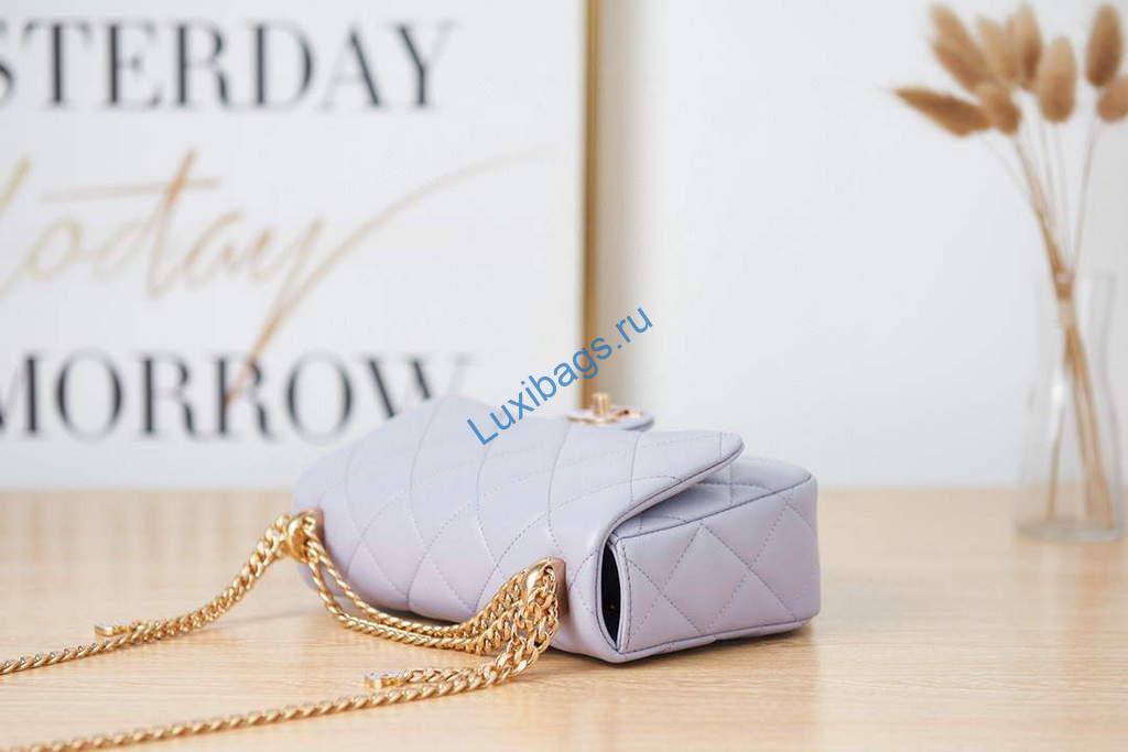Chanel AS3114 Flap Bag Lambskin Light Purple | chanel as3114 flap bag lambskin luxibags.ru 22