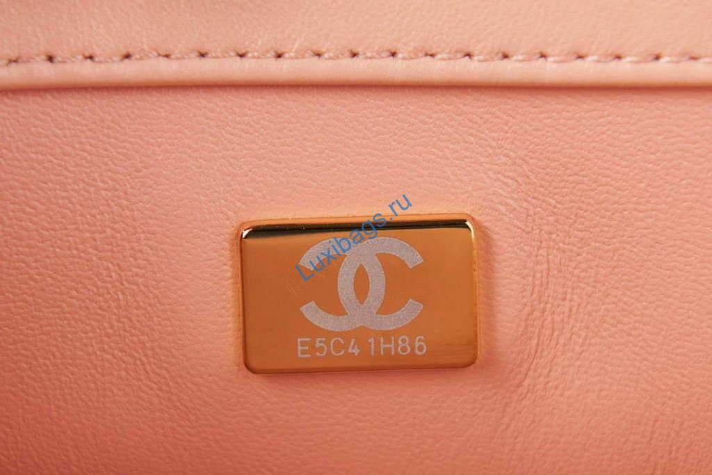 Chanel AS3114 Flap Bag Lambskin Ocher Yellow | chanel as3114 flap bag lambskin luxibags.ru 8