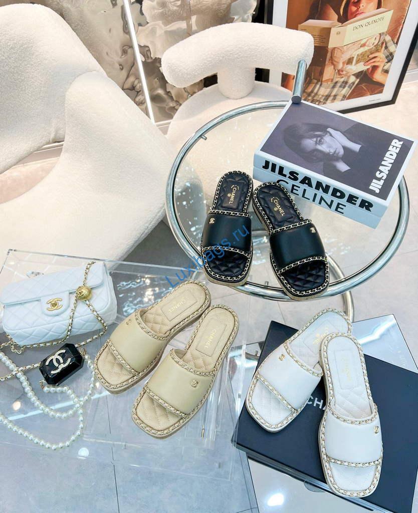 Chanel Women's Sandals Chanel Designer Slippers C90221 | chanel womens sandals chanel designer slippers c90220 02