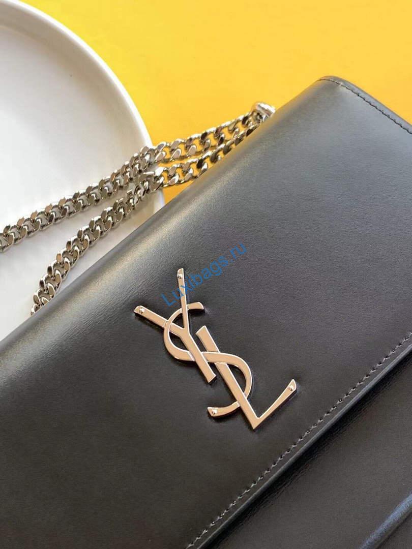 YSL 442906 Yves Saint Laurent Sunset Medium In Smooth Leather Black Silver | img 6363 ysl 442906 yves saint laurent sunset medium in smooth leather black silver