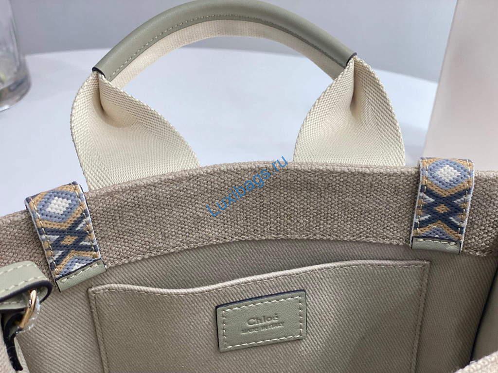 Chloe 385E6690U Small Woody Tote Bag Green | luxibags.ru 1469