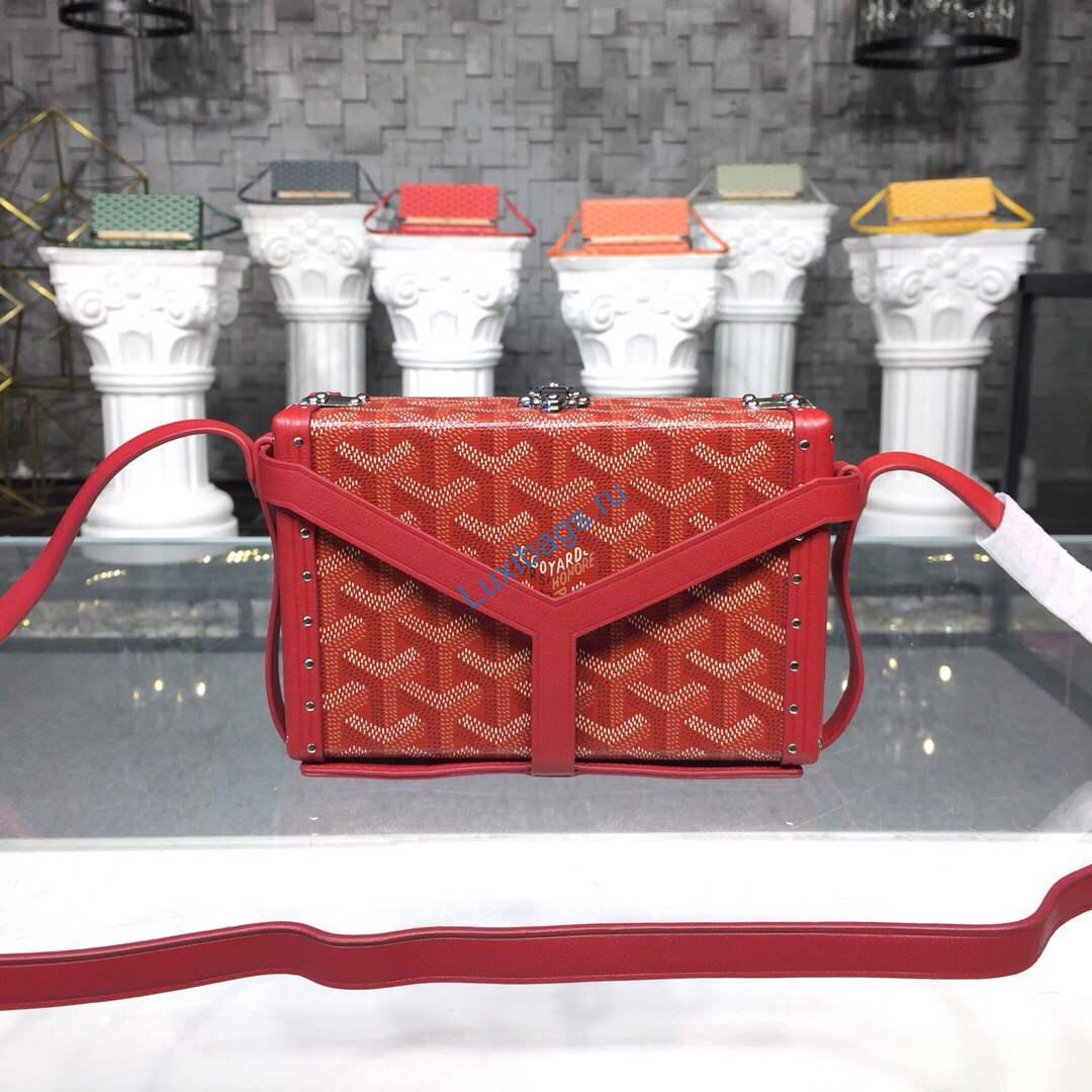 Goyard MINA08PMLTY01CL01P Minaudière Trunk Bag Red