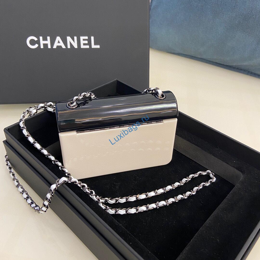 Chanel AS2534 Acrylic Mini Flap Bag White and Black | luxibags.ru 628