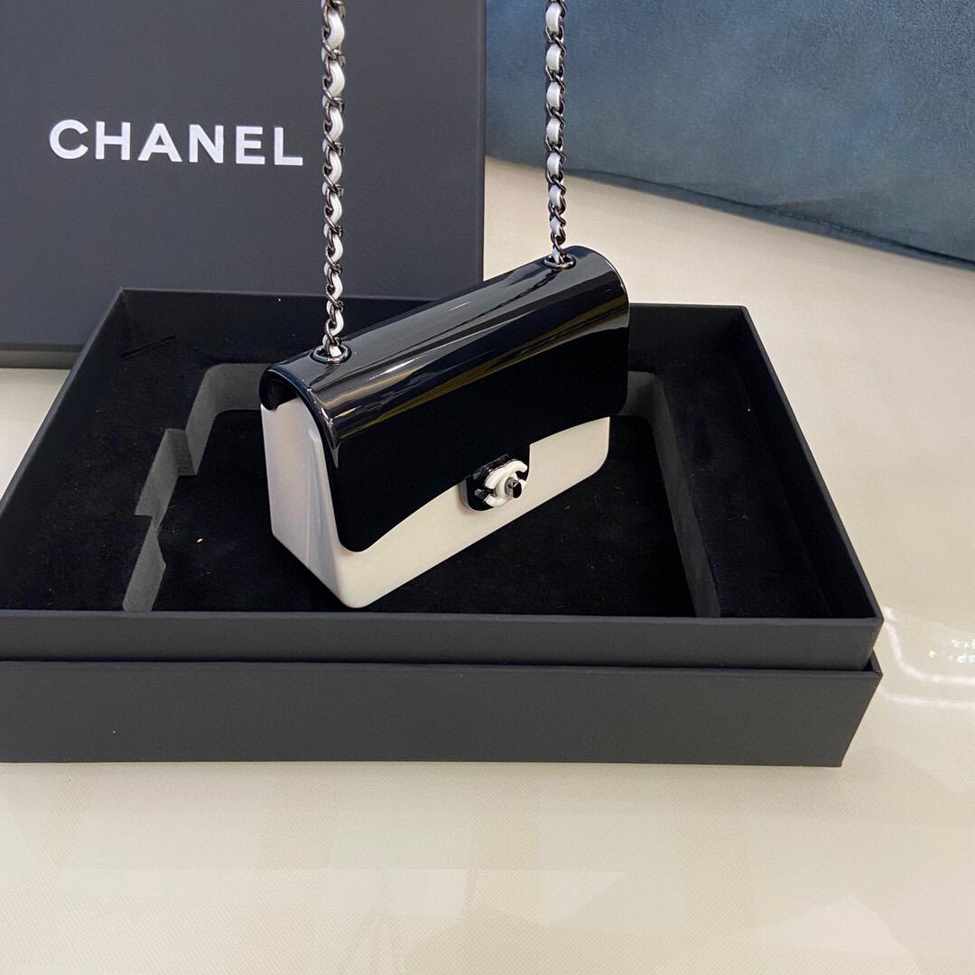 Chanel AS2534 Acrylic Mini Flap Bag White and Black | luxibags.ru 630