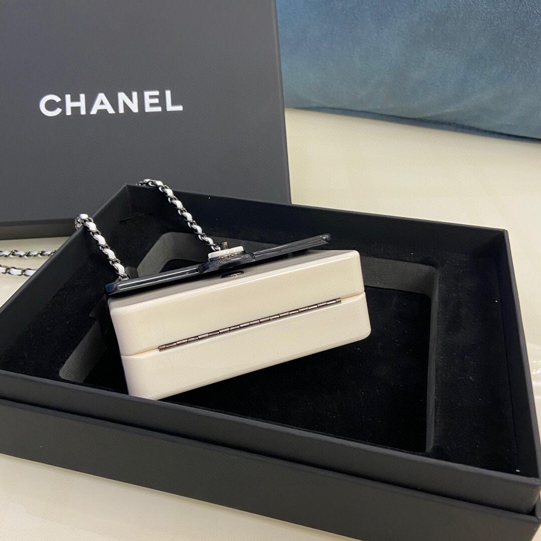 Chanel AS2534 Acrylic Mini Flap Bag White and Black | luxibags.ru 631