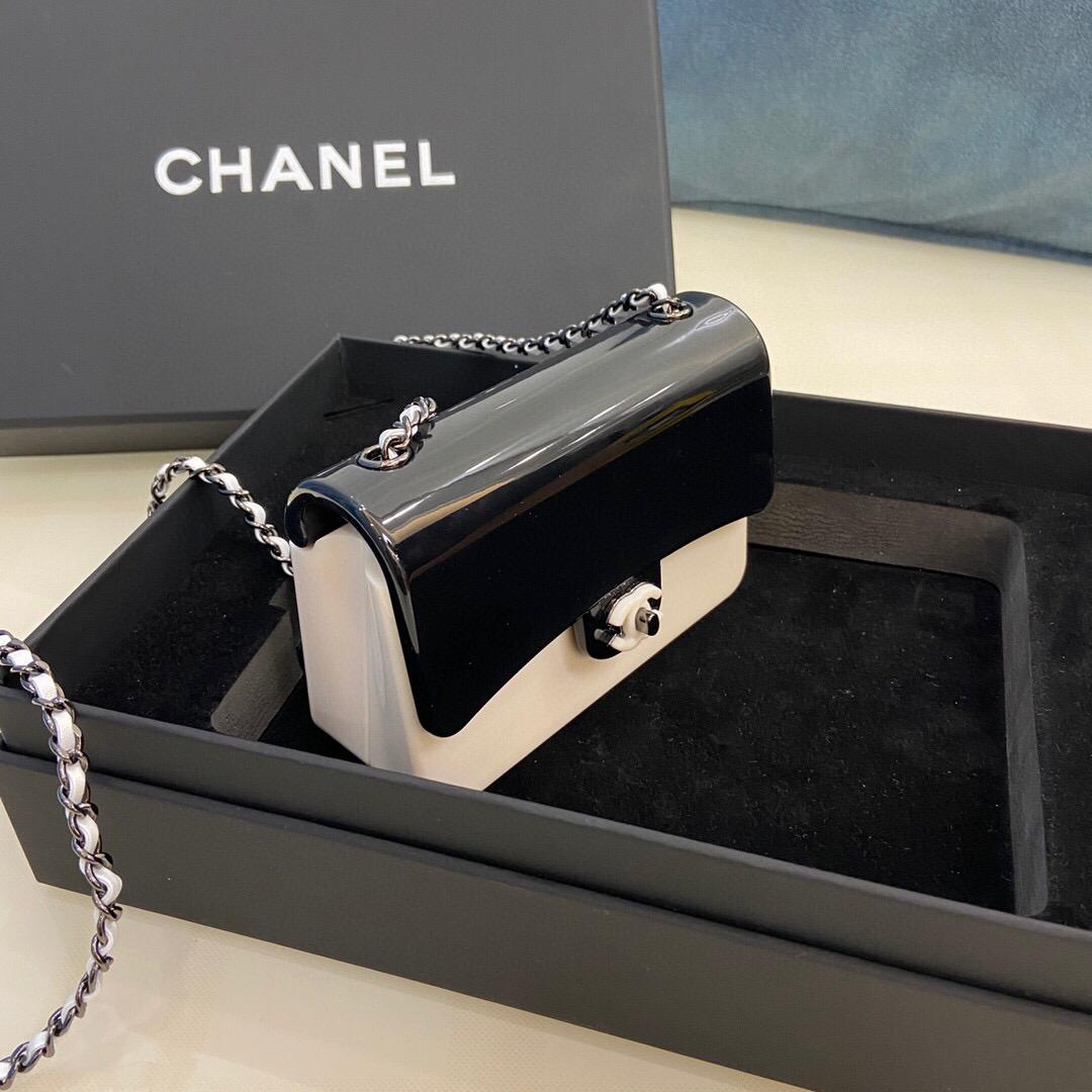 Chanel AS2534 Acrylic Mini Flap Bag White and Black | luxibags.ru 632