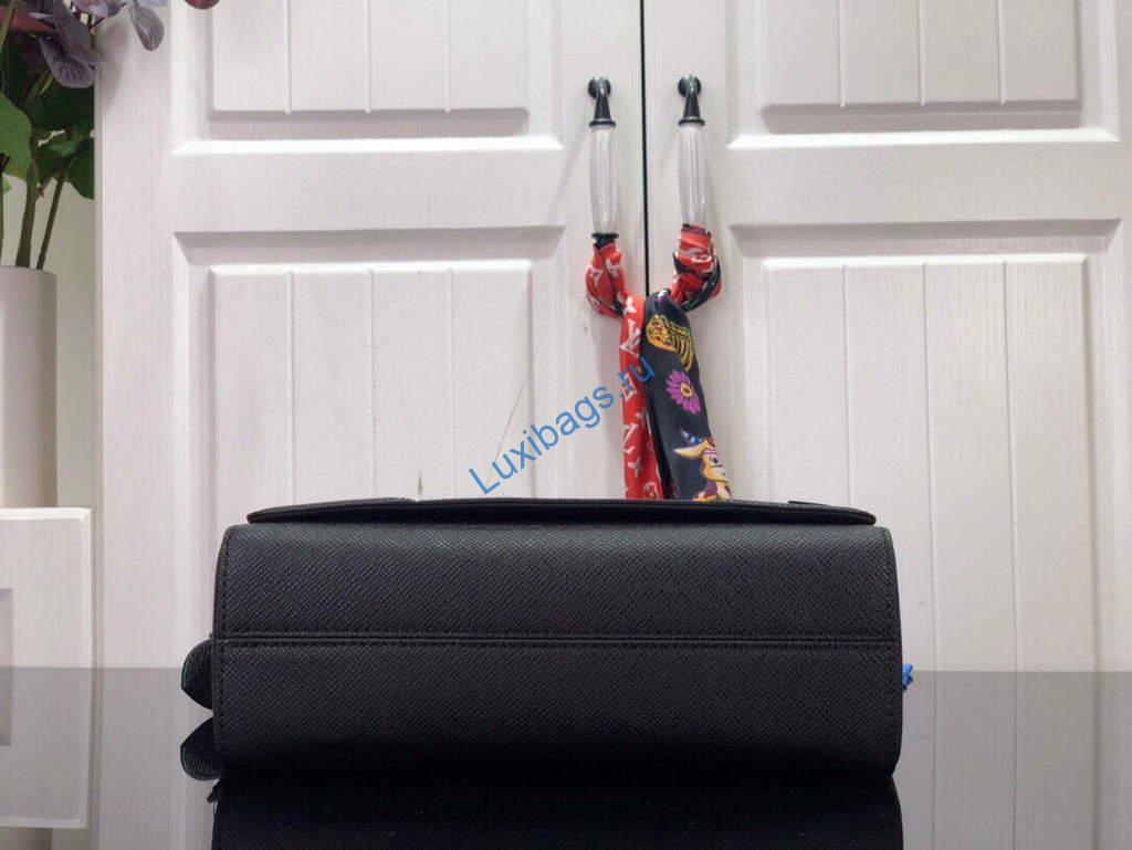 LV M30807 Louis Vuitton New Flap Messenger Black | lv m30807 louis vuitton new flap messenger black 5