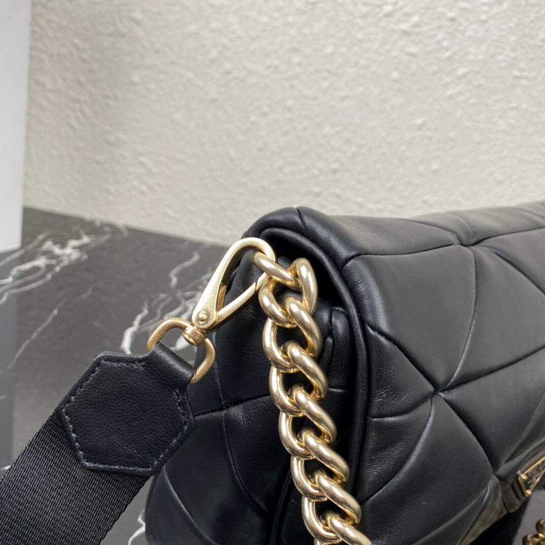 Prada 1BD291 Prada System nappa leather patchwork bag Black | prada 1bd291 prada system nappa leather patchwork bag black 34