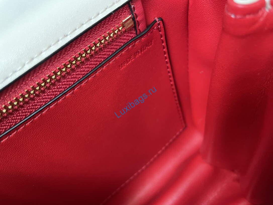 Valentino XW2B0J96 Stud Sign Grainy Calfskin Shoulder Bag Beige | valentino xw2b0j96 stud sign grainy calfskin shoulder bag 08