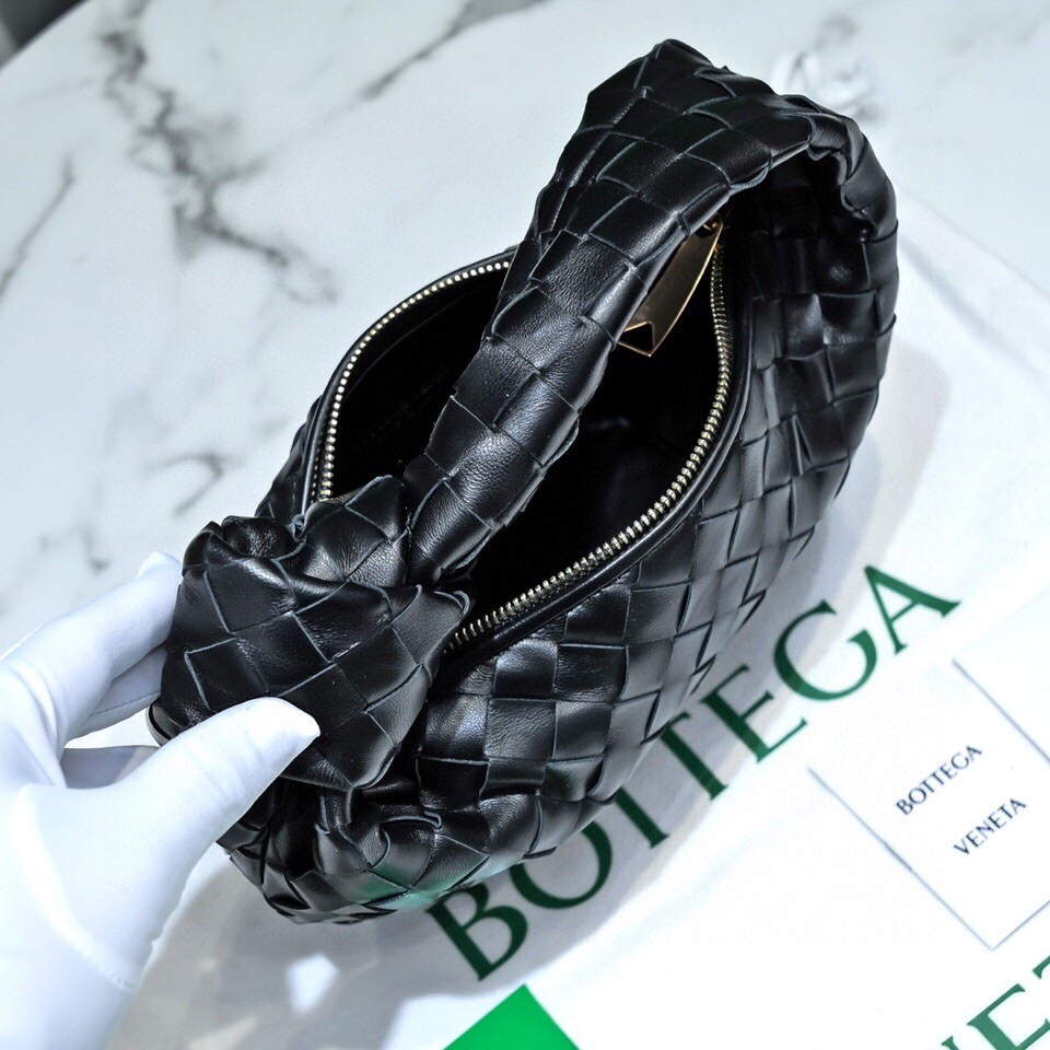 Bottega Veneta BV 651876 mini Jodie Black Gold | bottega veneta bv 651876 mini jodie 119