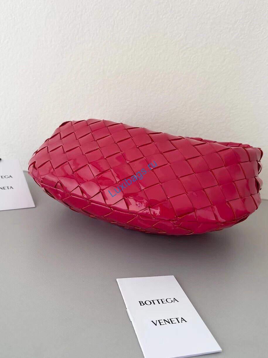 Bottega Veneta BV 651876 mini Jodie Patent leather Red | bottega veneta bv 651876 mini jodie 156