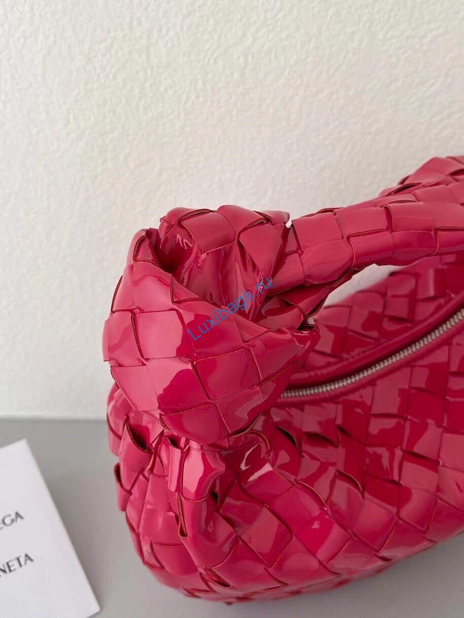 Bottega Veneta BV 651876 mini Jodie Patent leather Red | bottega veneta bv 651876 mini jodie 159