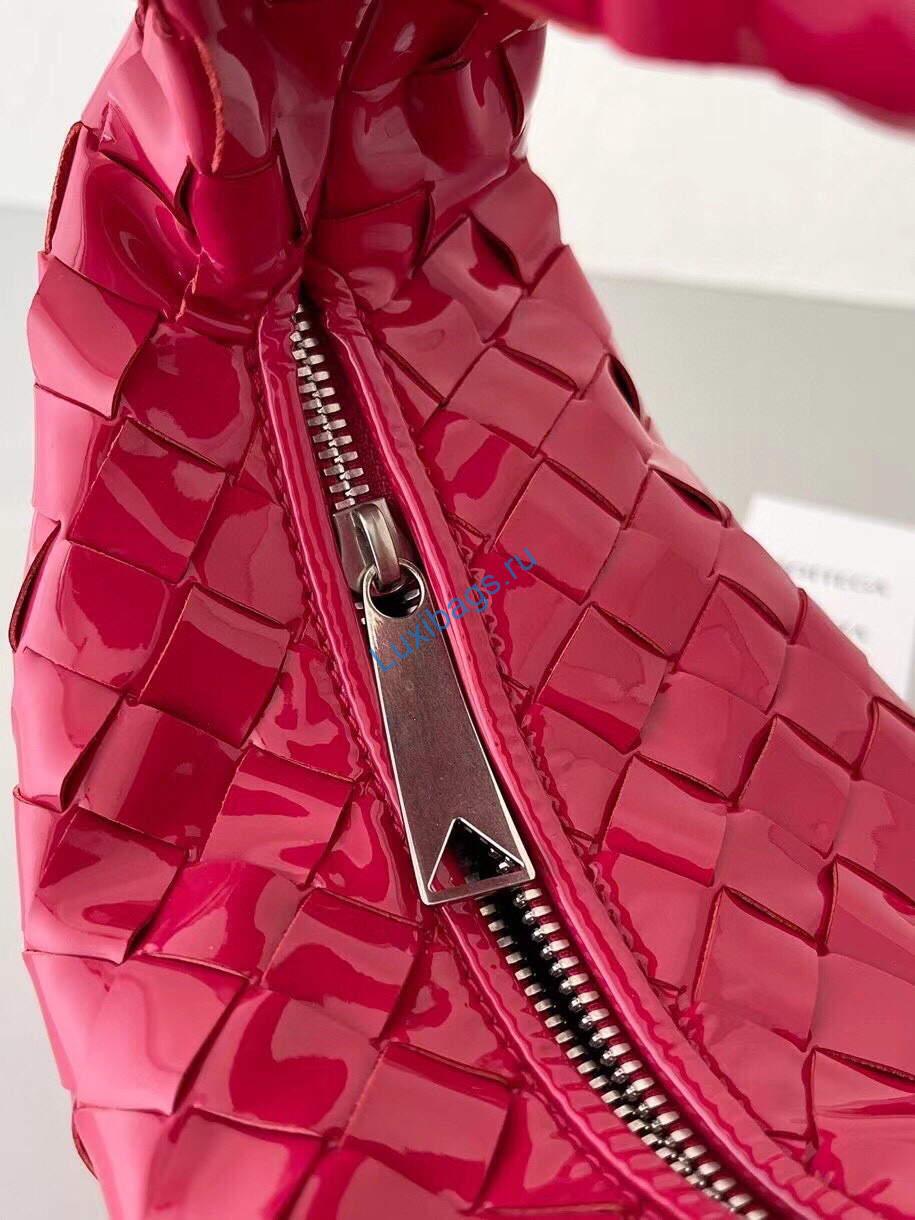 Bottega Veneta BV 651876 mini Jodie Patent leather Red | bottega veneta bv 651876 mini jodie 1599