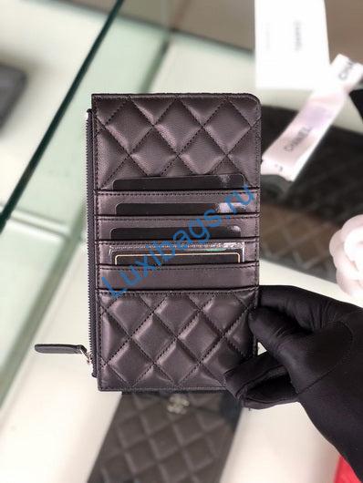 Chanel AP1422 Chanel phone card holder Lambskin Black | chanel ap1422 chanel phone card holder lambskin black 012