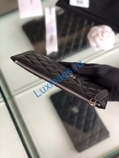 Chanel AP1422 Chanel phone card holder Lambskin Black | chanel ap1422 chanel phone card holder lambskin black 013