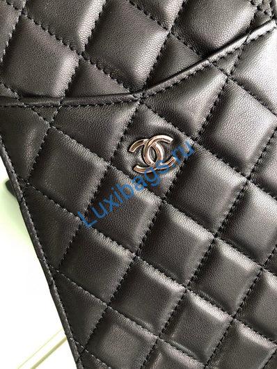 Chanel AP1422 Chanel phone card holder Lambskin Black | chanel ap1422 chanel phone card holder lambskin black 016