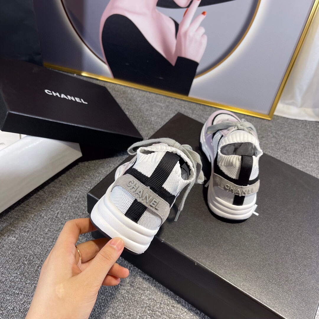 Chanel Men Women's Sneaker Shoes G38750 Purple and White Calfskin | chanel men womens sneaker shoes calfskin g38750 018