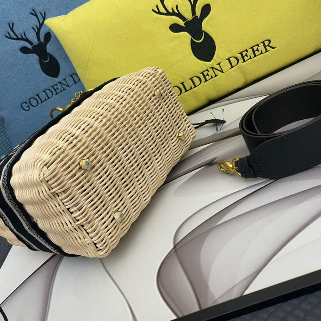 Dior M0565 Medium Lady Dior Bag Natural Wicker Black | dior m0565 medium lady dior bag natural wicker black 007