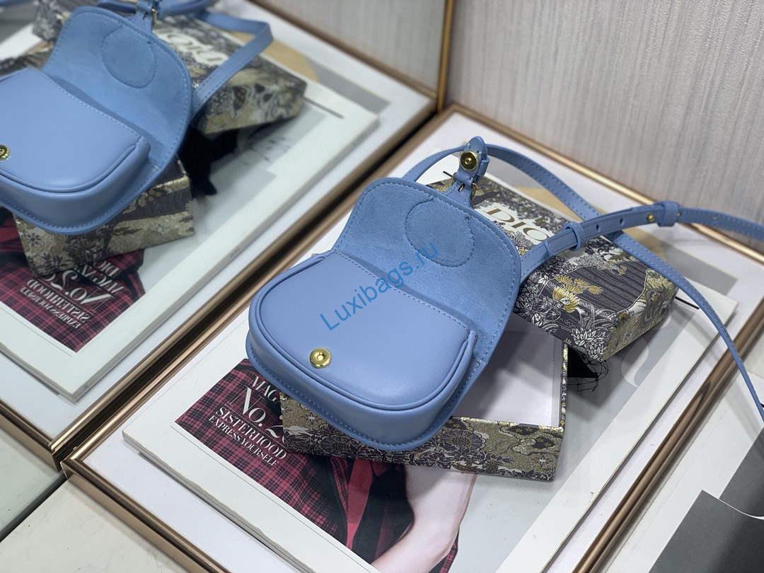 Dior M2278 Mini Bobby bag Blue Box Calfskin | luxibags.ru 170