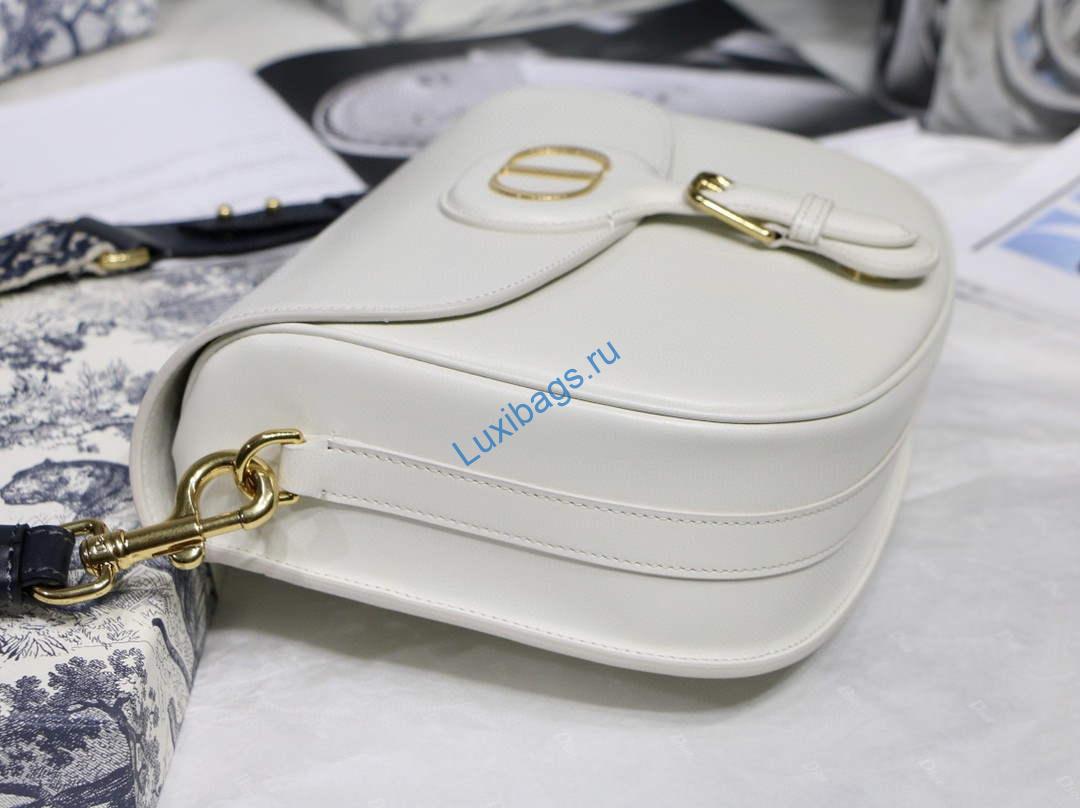 Dior M9320 Large Dior Bobby Bag Latte Box Calfskin With Blue Oblique Embroidered Strap | luxibags.ru 193