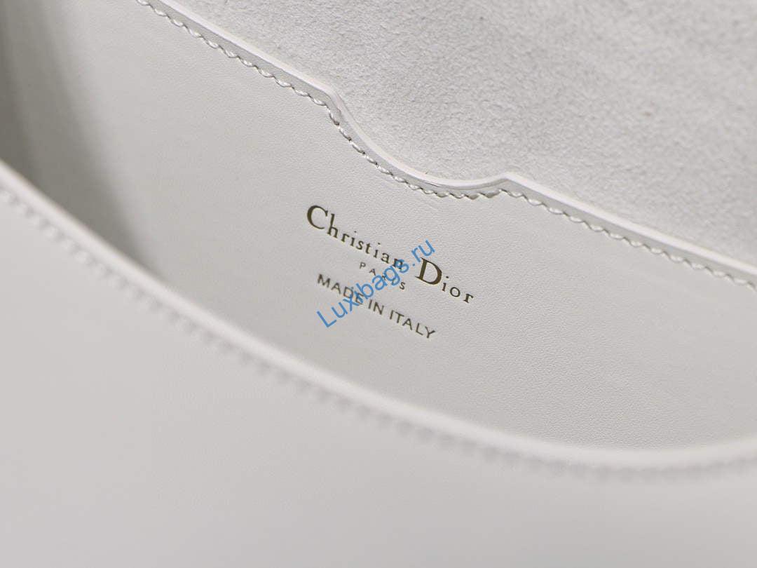 Dior M9320 Large Dior Bobby Bag Latte Box Calfskin With Blue Oblique Embroidered Strap | luxibags.ru 196