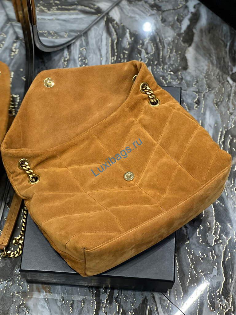 YSL 577475 Saint Laurent Puffer Medium Bag In Quilted Lambskin Leather Brown | ysl 574946 saint laurent puffer medium bag in quilted lambskin leather brown 16