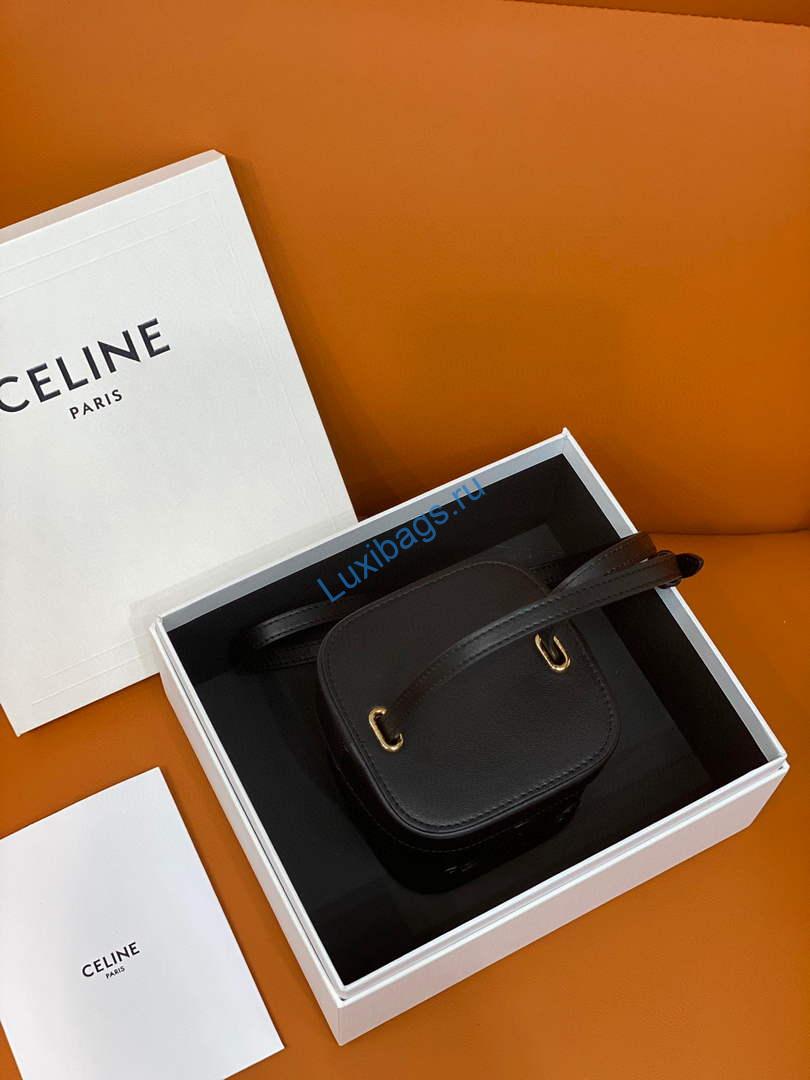 Celine 199263 SMALL BOX cuir triomphe in Smooth Calfskin Black | celine 199263 small box cuir triomphe in smooth calfskin 03