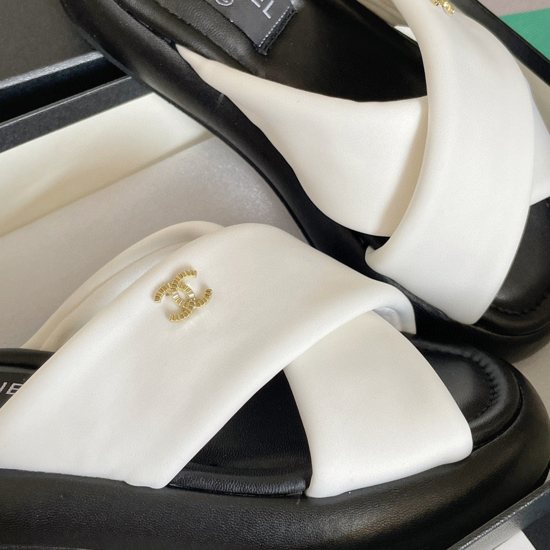Chanel G38864 Mules Fabric Sandals Women C91151 | chanel g38864 mules fabric sandals women c9115 07