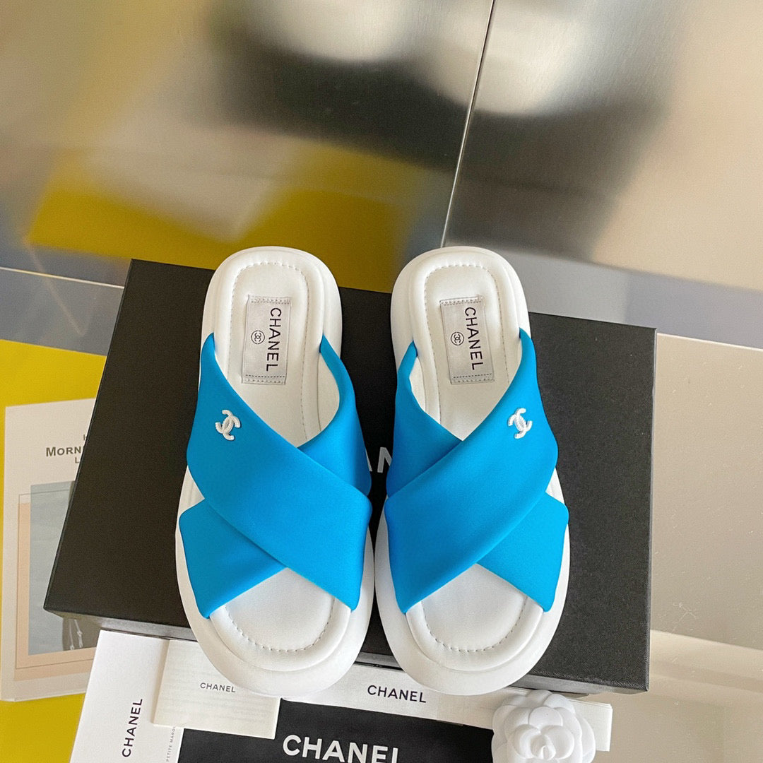 Chanel G38864 Mules Fabric Sandals Women C91152 | chanel g38864 mules fabric sandals women c9115 11