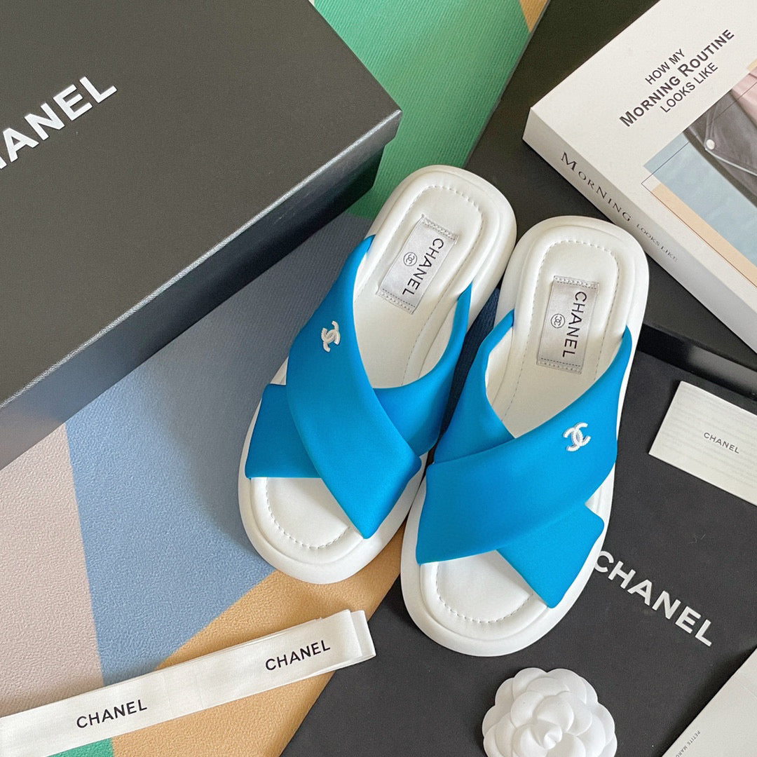 Chanel G38864 Mules Fabric Sandals Women C91152 | chanel g38864 mules fabric sandals women c9115 14