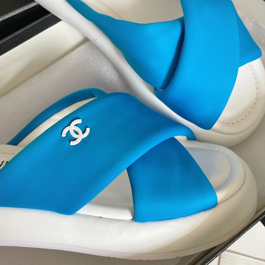 Chanel G38864 Mules Fabric Sandals Women C91152 | chanel g38864 mules fabric sandals women c9115 16