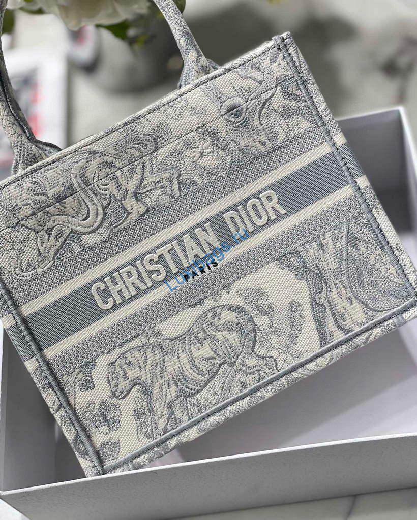 Dior Book Tote M1265 Small Dior Toile De Jouy Reverse Embroidery Gray | dior book tote m1265 small dior toile de jouy reverse embroidery 05