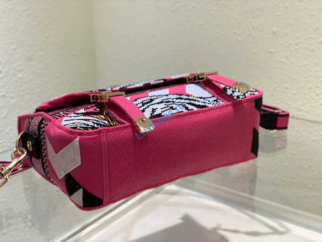 Dior M1241 Small Diorcamp Bag Pink Multicolor Toile de Jouy Zoom | dior m1241 small diorcamp bag pink multicolor toile de jouy zoom 5