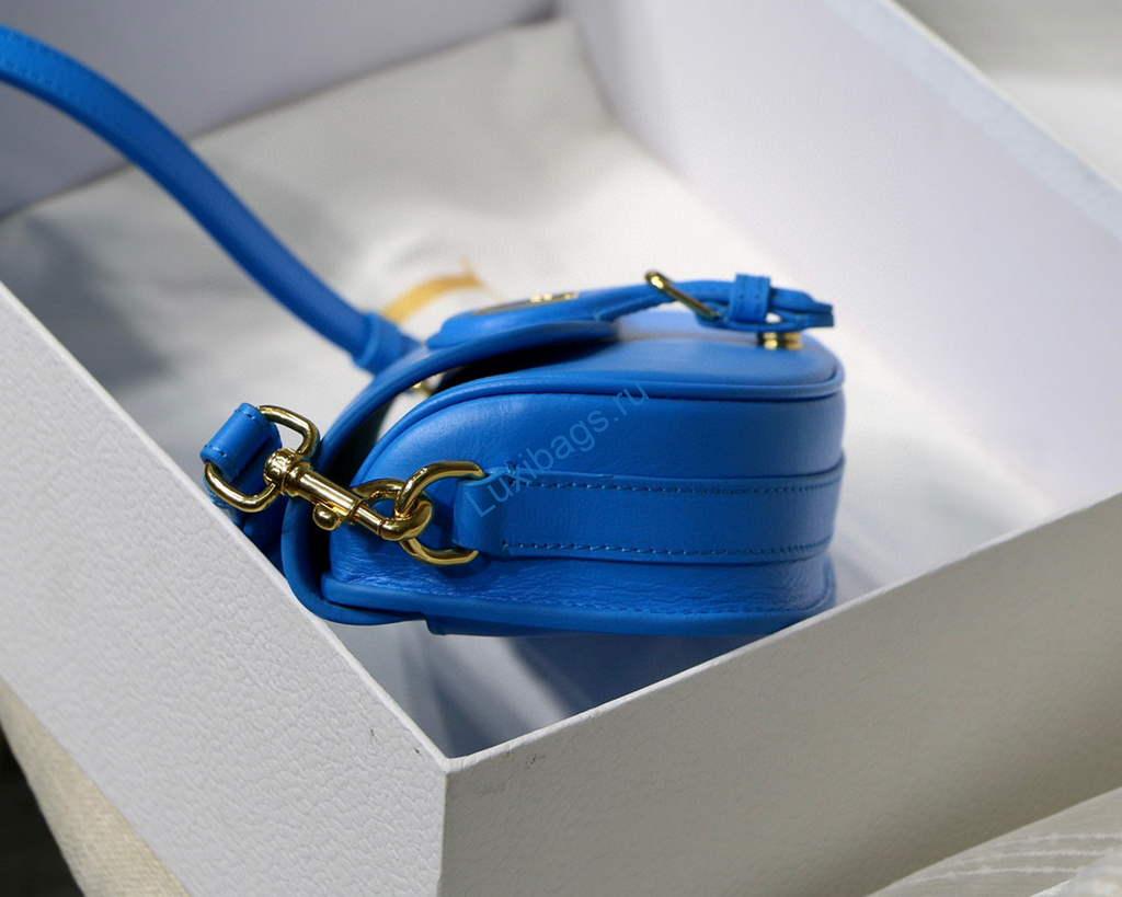 Dior M9327 dior Bobby bag East West Box Calfskin Blue | dior m9327 dior bobby bag east west box calfskin 07