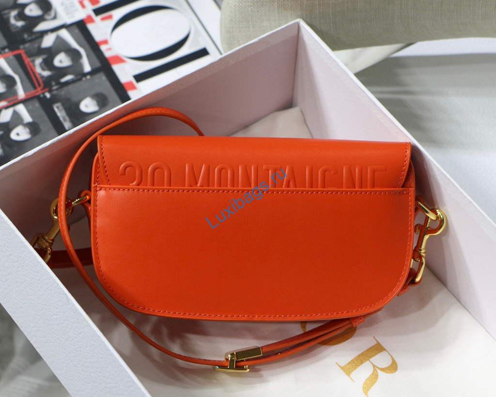 Dior M9327 dior Bobby bag East West Box Calfskin Orange | dior m9327 dior bobby bag east west box calfskin 14