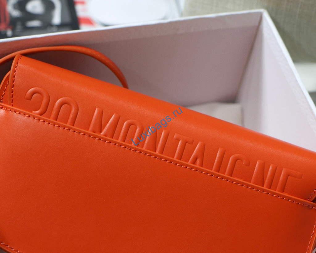 Dior M9327 dior Bobby bag East West Box Calfskin Orange | dior m9327 dior bobby bag east west box calfskin 15