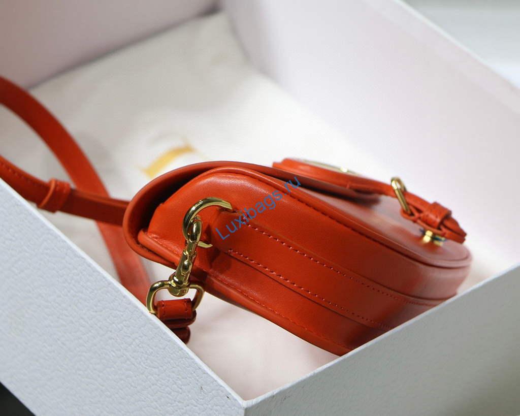 Dior M9327 dior Bobby bag East West Box Calfskin Orange | dior m9327 dior bobby bag east west box calfskin 16