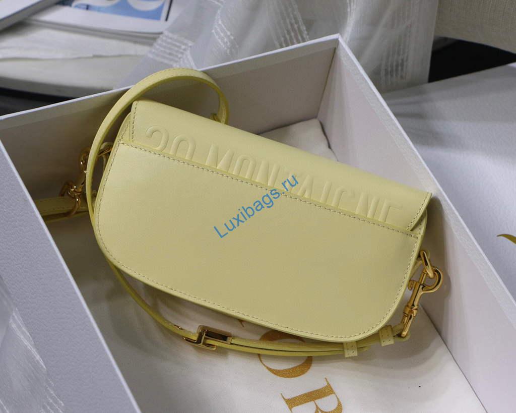 Dior M9327 dior Bobby bag East West Box Calfskin Light Yellow | dior m9327 dior bobby bag east west box calfskin 23