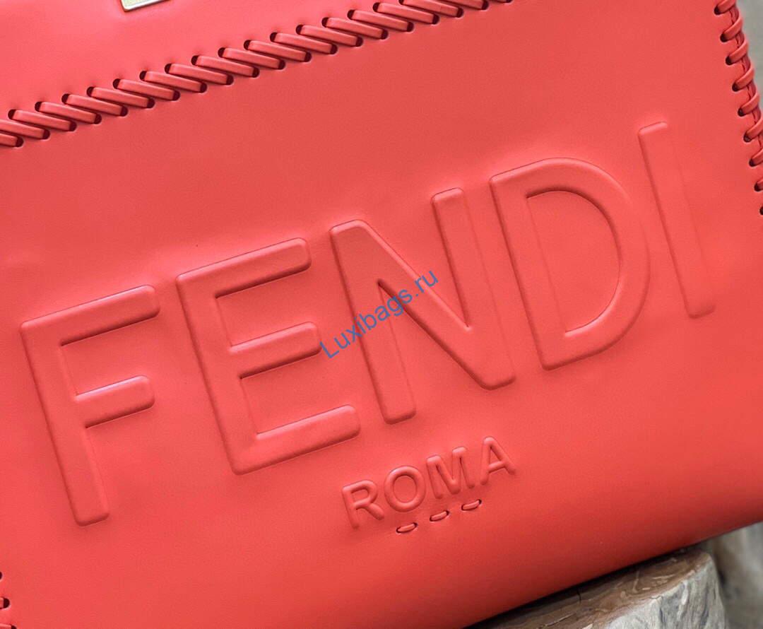 Fendi 8BH386 Sunshine Medium Fuchsia Leather Shopper Bag 8535 Multicolour | fendi 8bh386 sunshine medium fuchsia leather shopper bag 8535 005