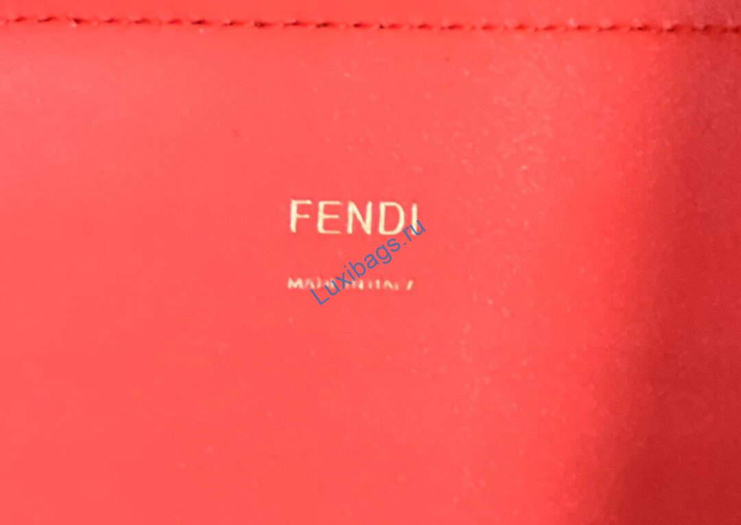 Fendi 8BH386 Sunshine Medium Fuchsia Leather Shopper Bag 8535 Multicolour | fendi 8bh386 sunshine medium fuchsia leather shopper bag 8535 008