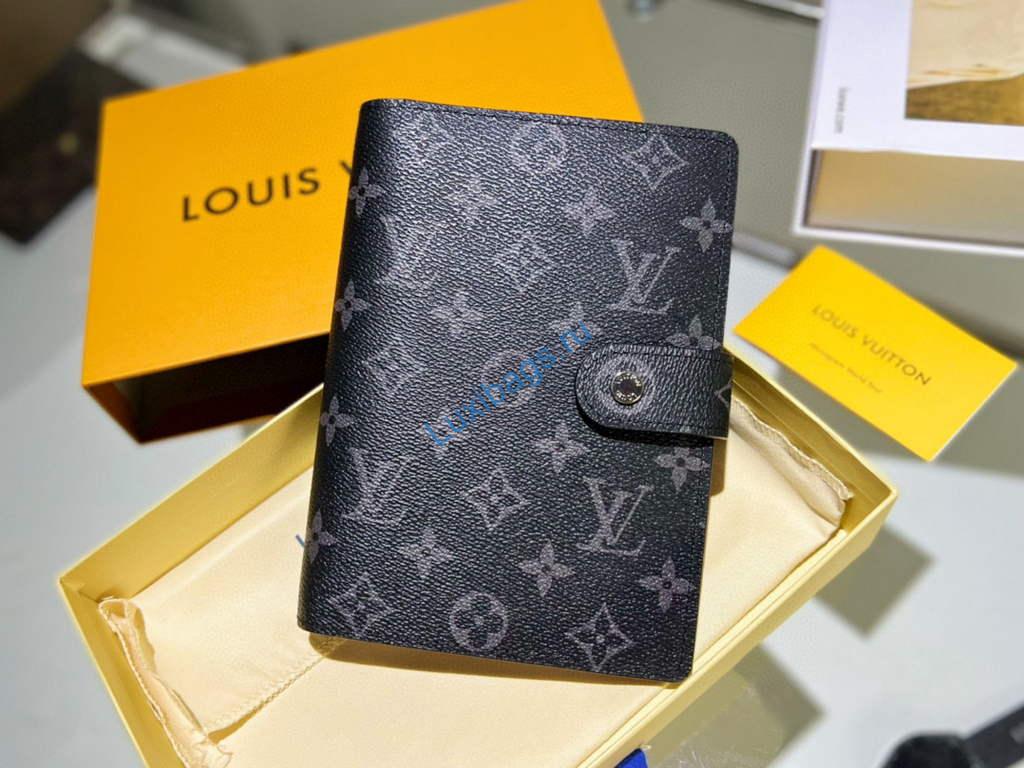 Louis Vuitton R20105 Medium Ring Agenda Cover Black