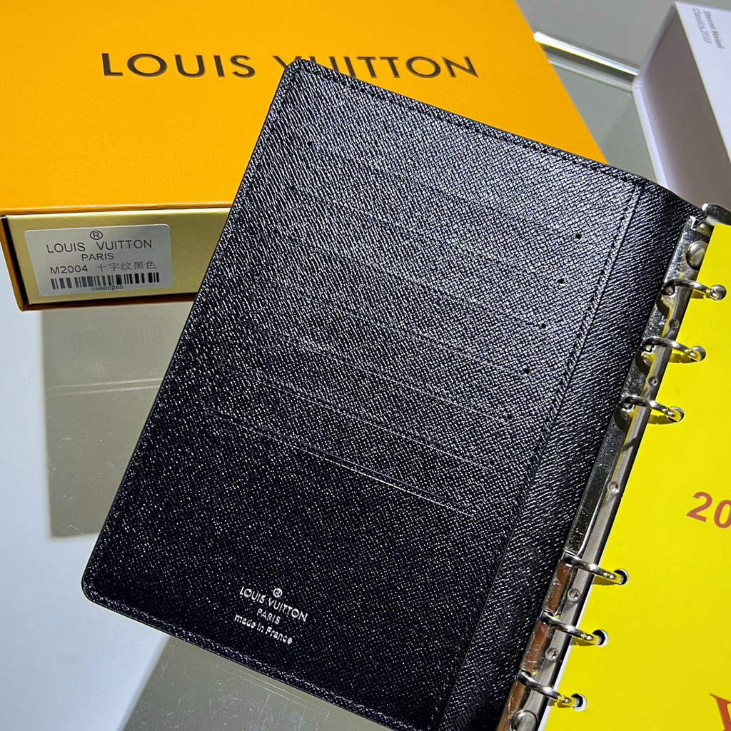 Louis Vuitton R20242 Medium Ring Agenda Cover Black | louis vuitton r20242 medium ring agenda cover damier graphite canvas black 03
