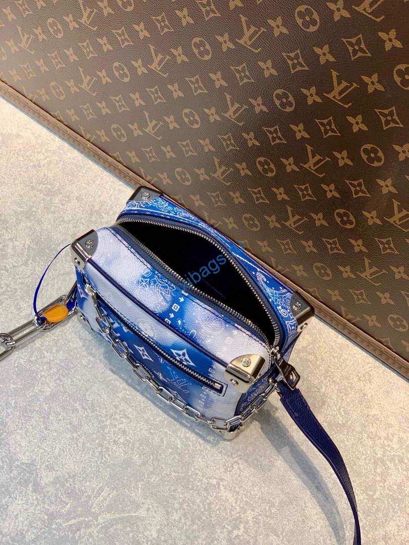 LV M20557 Louis Vuitton Mini Soft Trunk Blue | lv m20557 louis vuitton mini soft trunk blue 009