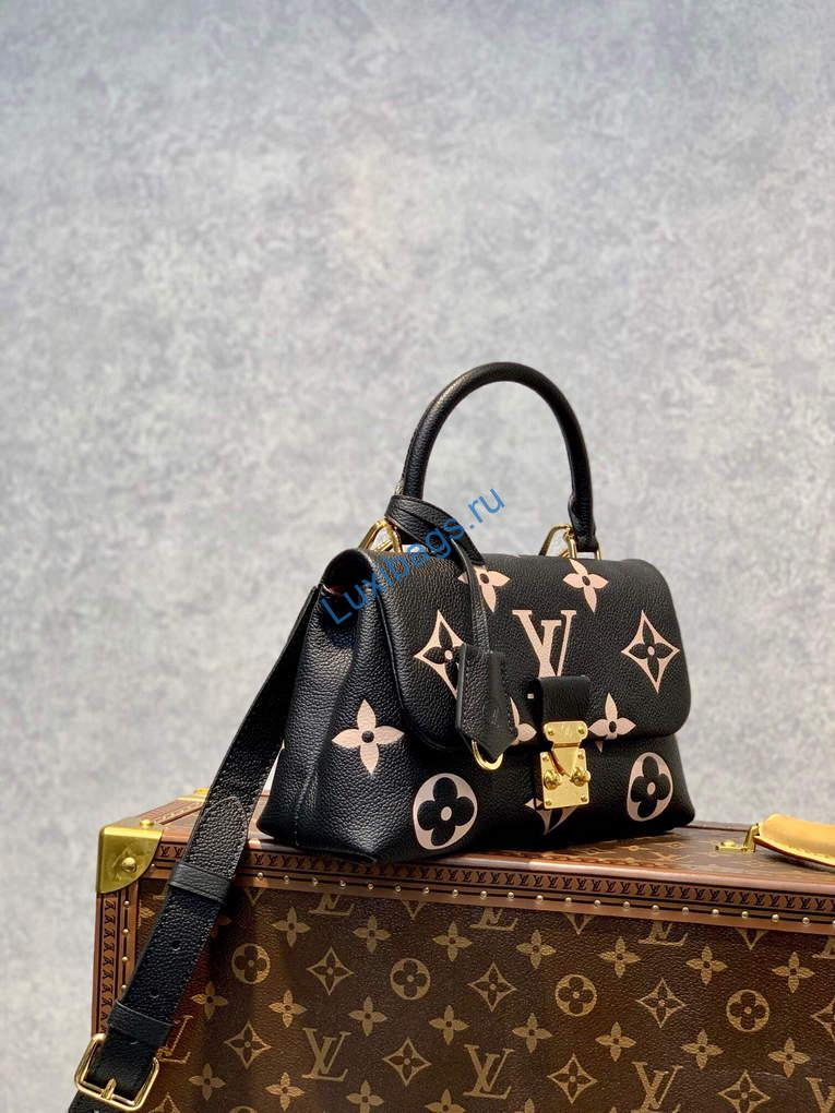 LV M45978 Louis Vuitton Madeleine BB Handbag Black | lv m45978 louis vuitton madeleine bb handbag black 003