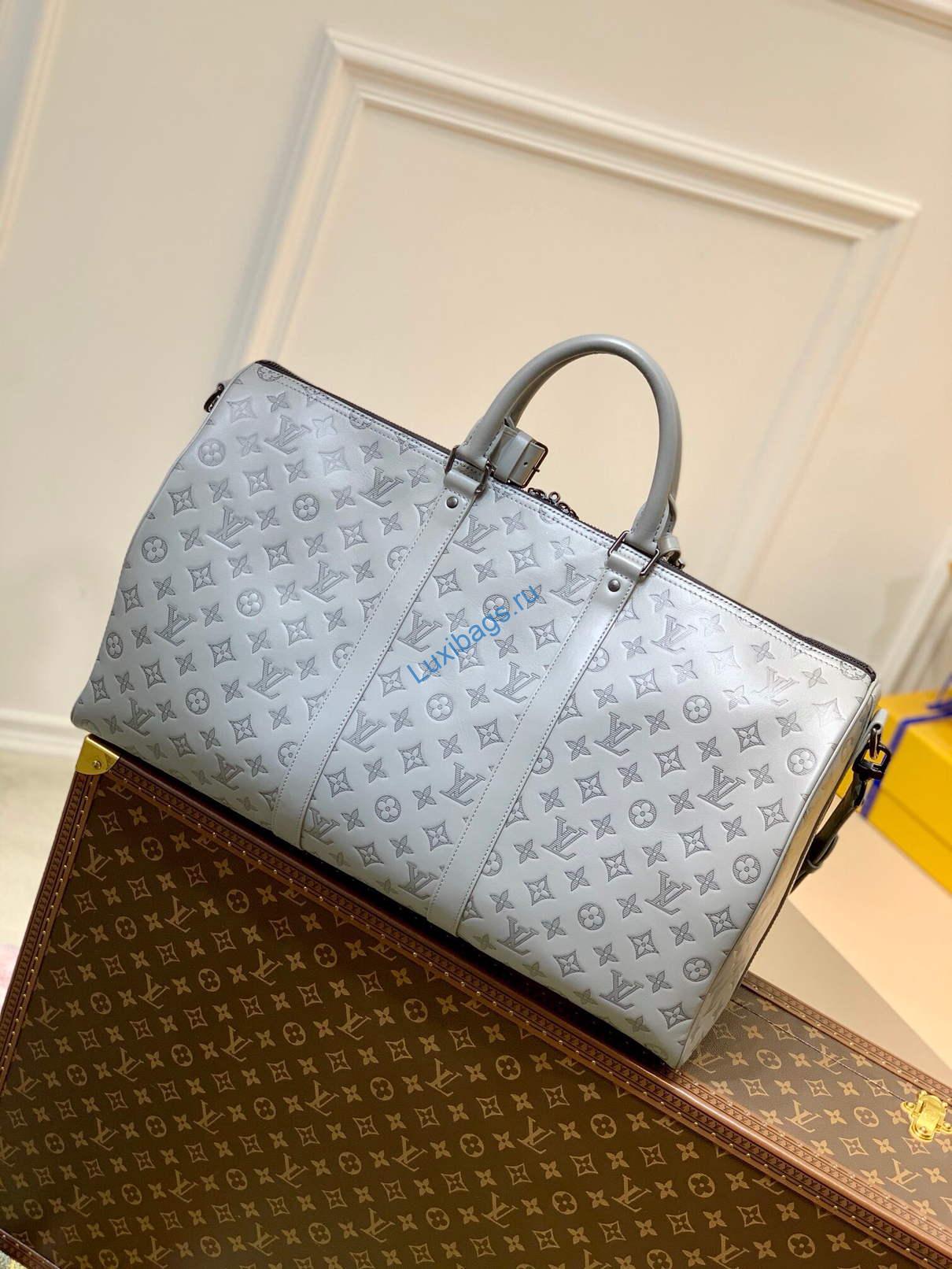 LV M46117 Louis Vuitton Keepall 50B Bag | lv m46117 louis vuitton keepall 50b bag 003