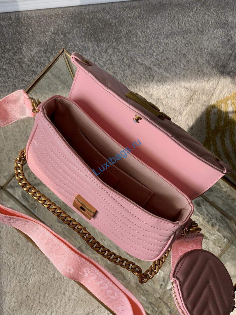 LV M56468 Louis Vuitton New Wave Multi-Pochette Leather M56461 Pink | lv m56461 louis vuitton new wave multi pochette leather black 007