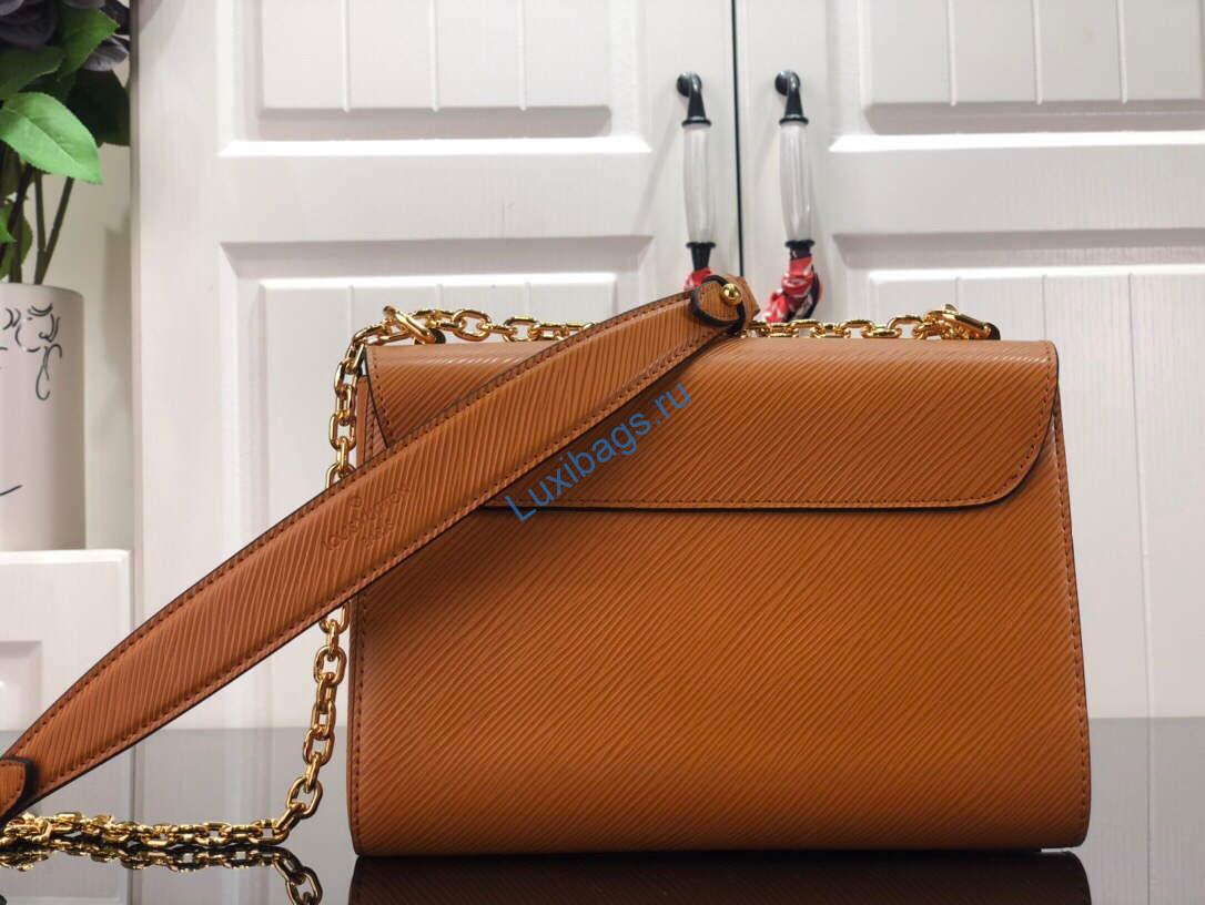 LV M59686 Louis Vuitton Twist MM Gold Miel Brown | lv m59686 louis vuitton twist mm gold miel brown 004