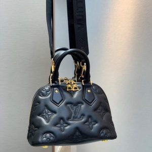 LV M59793 Louis Vuitton Alma BB Handbag Black